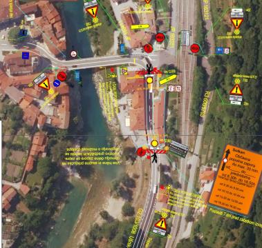 OBČASNE POPOLNE ZAPORE DRŽAVNE CESTE V KANALU OB SOČI